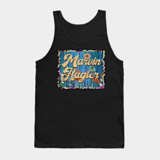 Retro Marvin Name Flowers Limited Edition Proud Classic Styles Hagler Tank Top